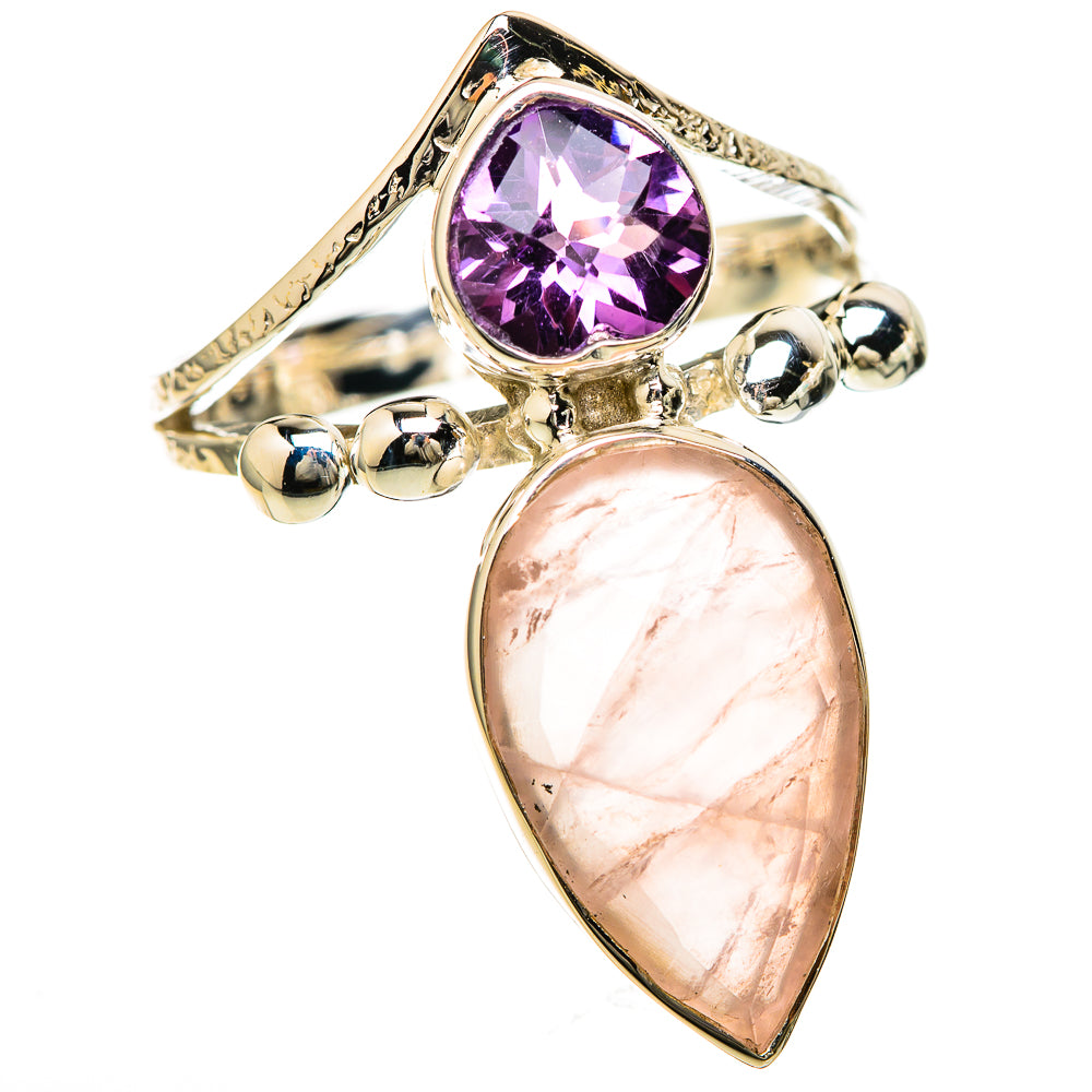 Rose Quartz Rings handcrafted by Anasilvercos - RING129221 - Photo 2