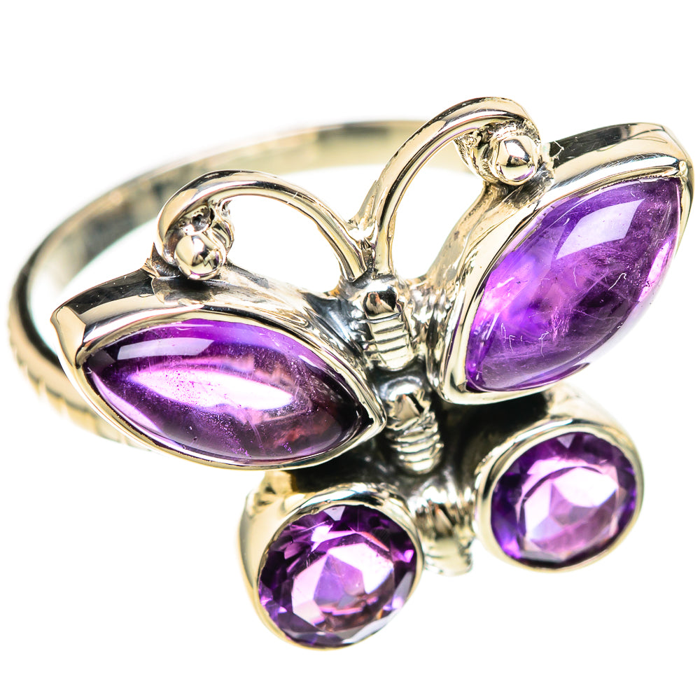 Amethyst Rings handcrafted by Anasilvercos - RING129224 - Photo 2