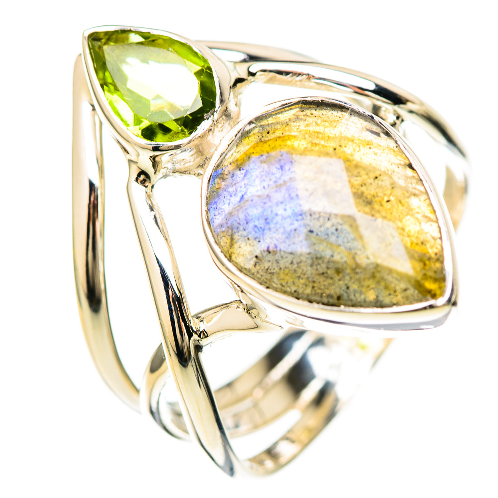 Labradorite Rings handcrafted by Anasilvercos - RING129241 - Photo 2