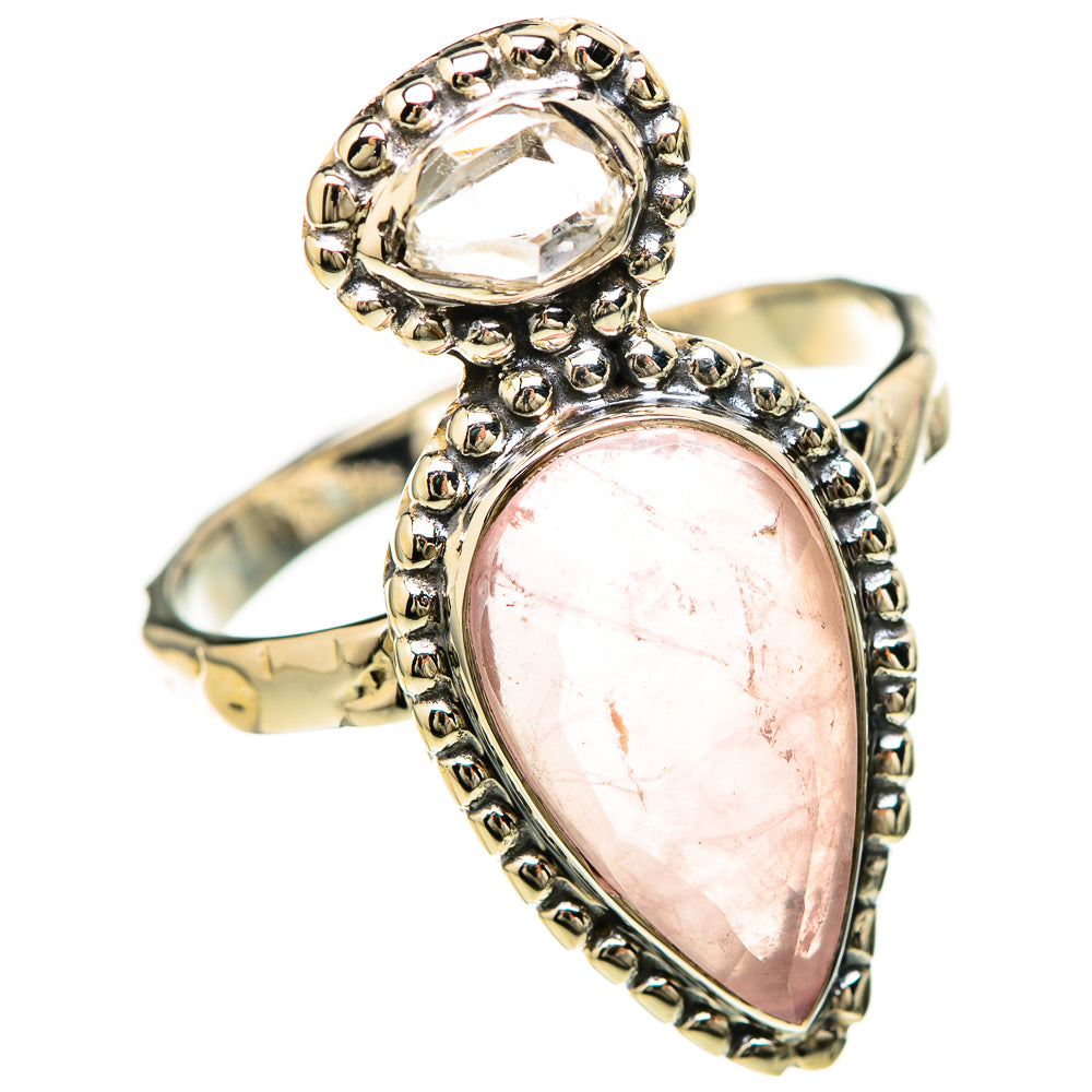 Rose Quartz Rings handcrafted by Anasilvercos - RING129245 - Photo 2