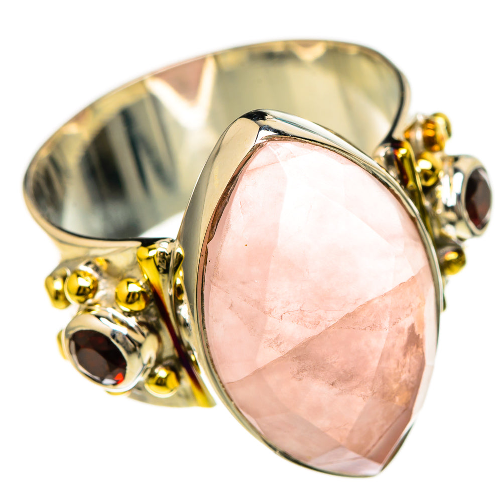 Rose Quartz Rings handcrafted by Anasilvercos - RING129246 - Photo 2