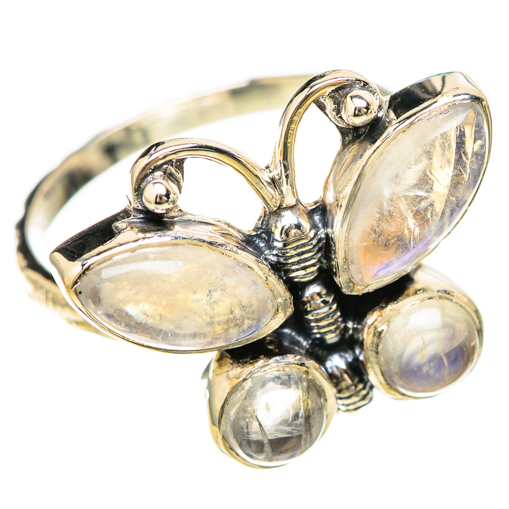 Rainbow Moonstone Rings handcrafted by Anasilvercos - RING129249 - Photo 2