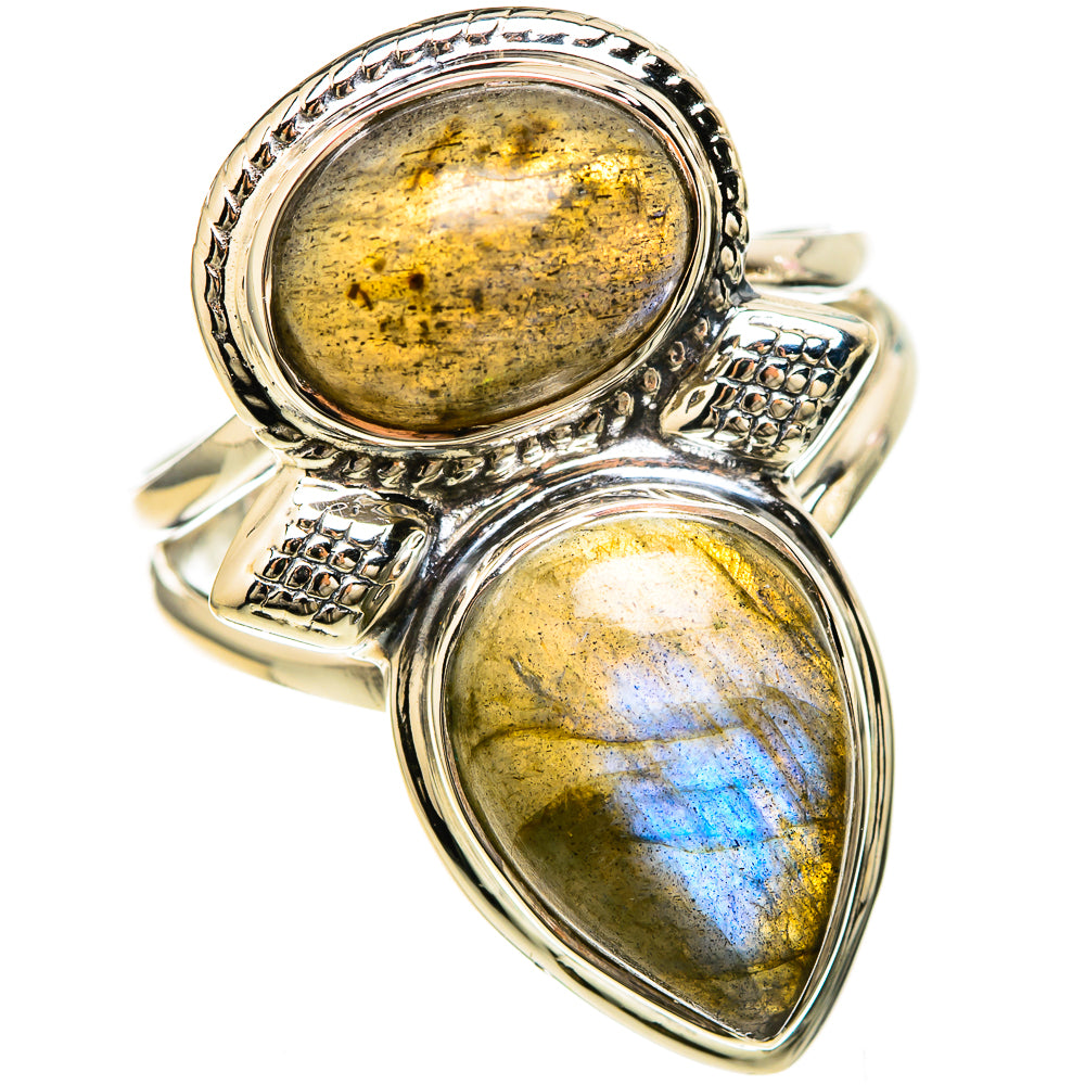 Labradorite Rings handcrafted by Anasilvercos - RING129254 - Photo 2