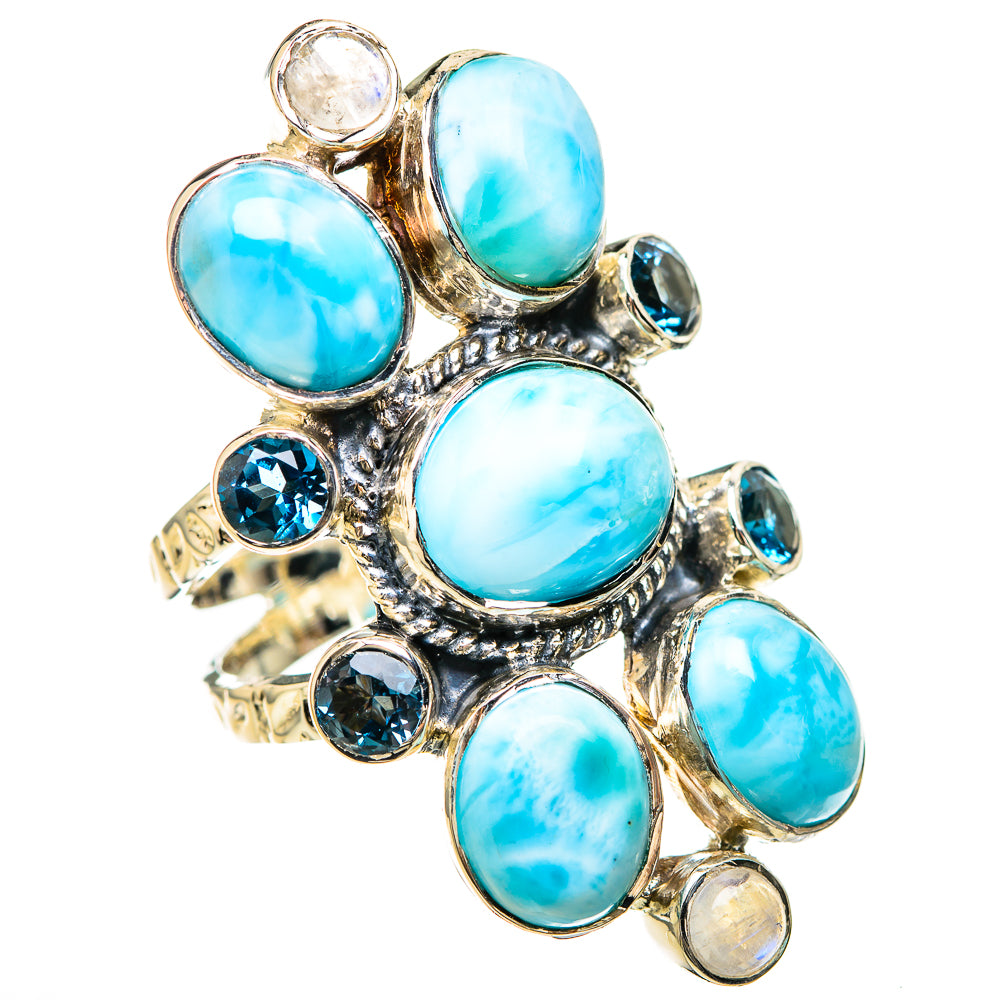 Larimar Rings handcrafted by Anasilvercos - RING129286 - Photo 2