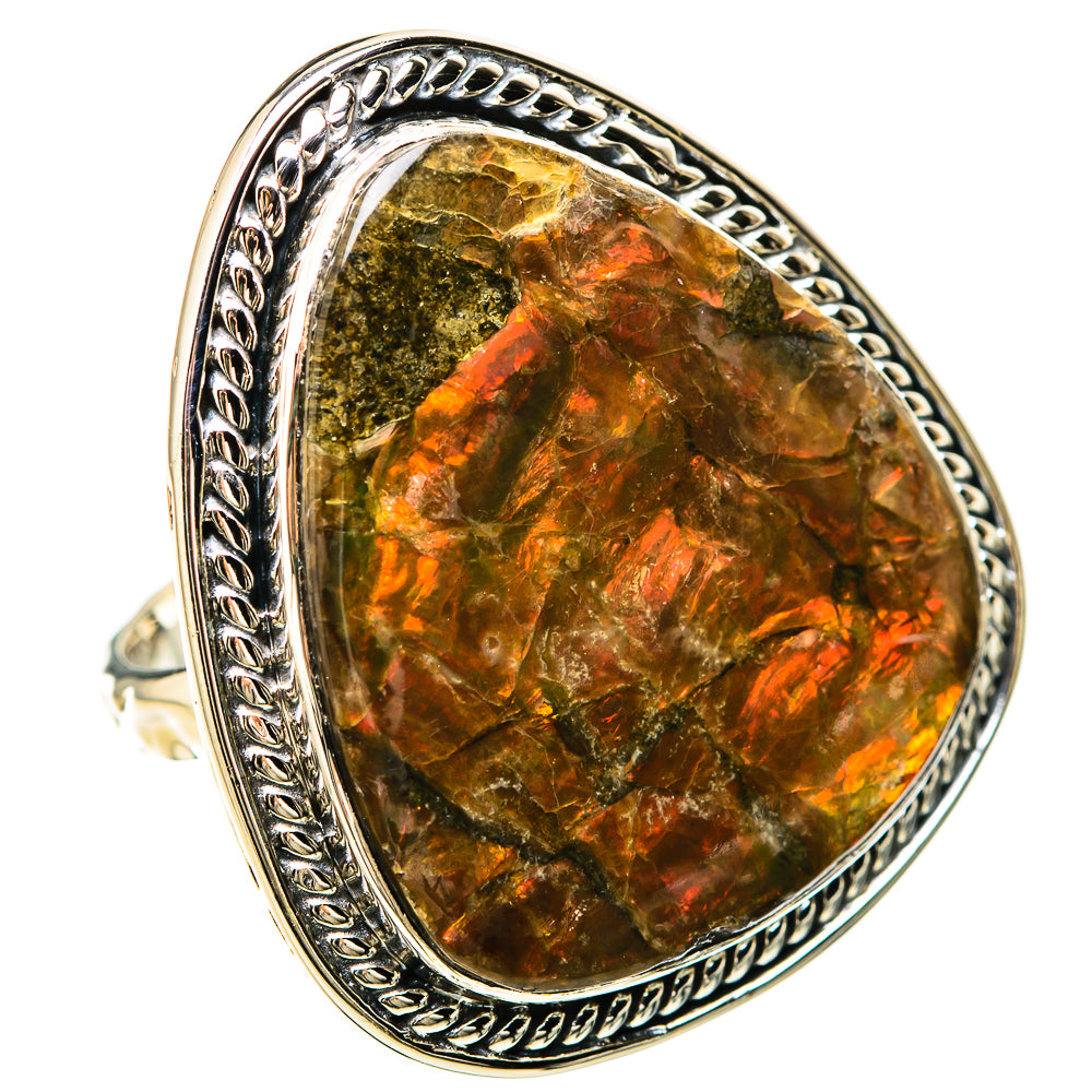 Ammolite Rings handcrafted by Anasilvercos - RING129291 - Photo 2