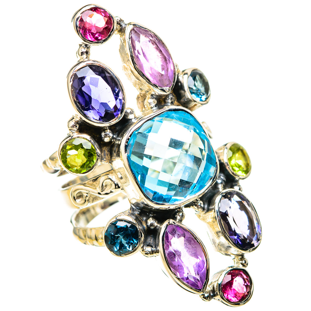 Blue Topaz Rings handcrafted by Anasilvercos - RING129305 - Photo 2