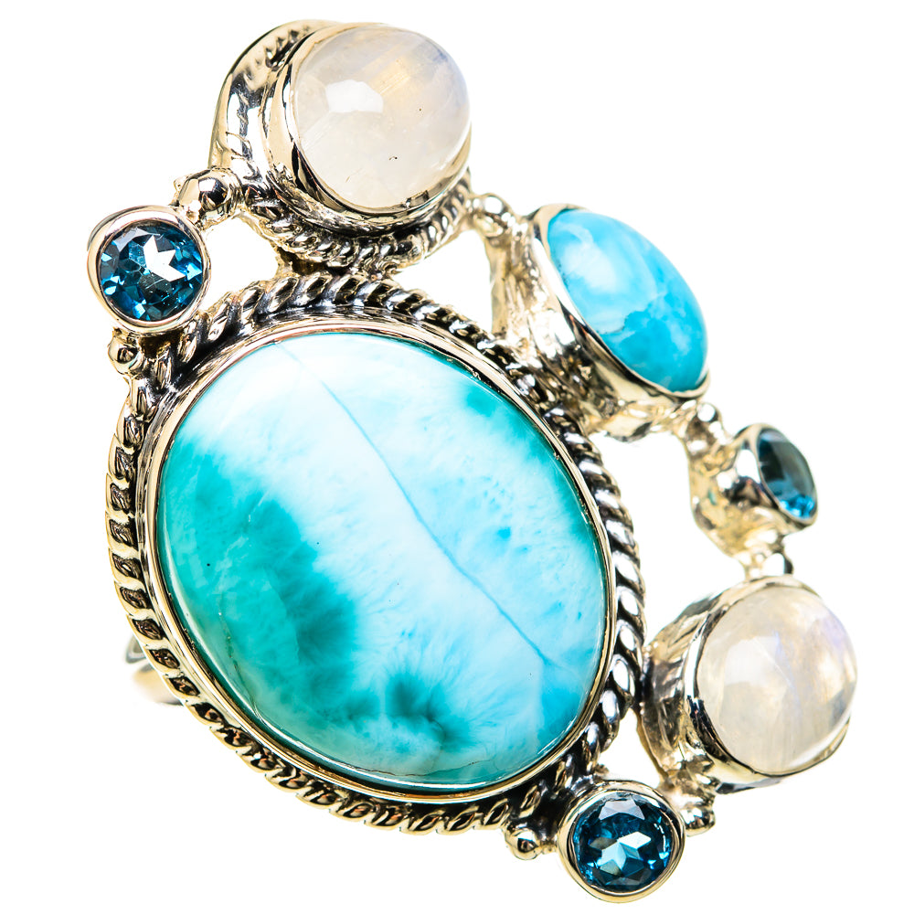 Larimar Rings handcrafted by Anasilvercos - RING129311 - Photo 2