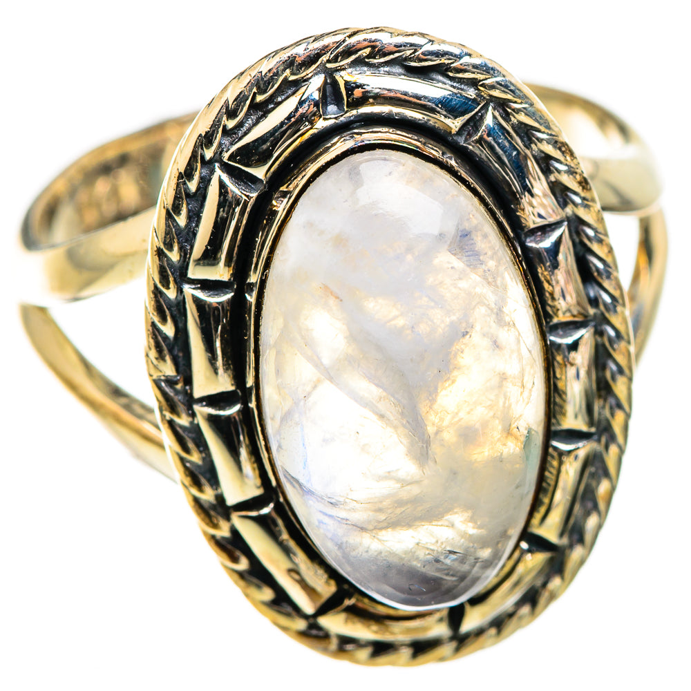 Rainbow Moonstone Rings handcrafted by Anasilvercos - RING129329 - Photo 2