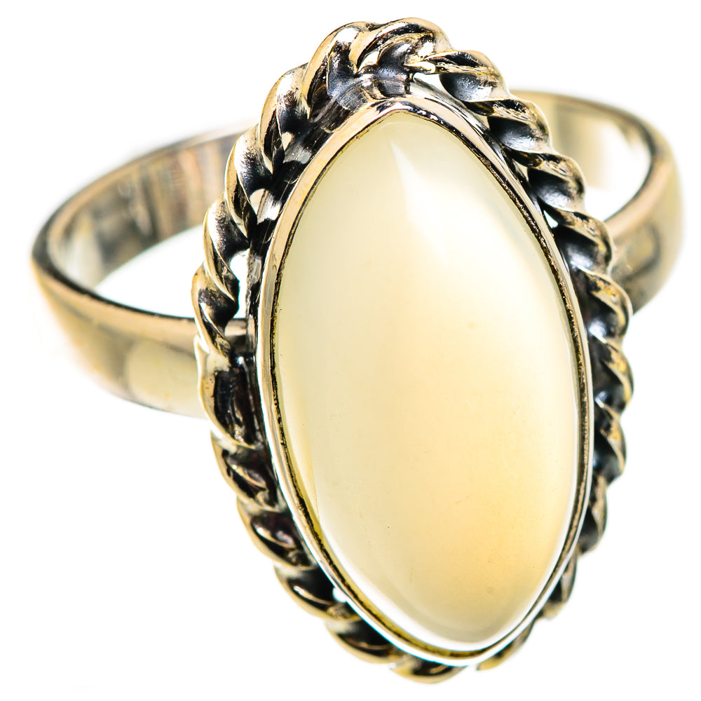 Rainbow Moonstone Rings handcrafted by Anasilvercos - RING129330 - Photo 2