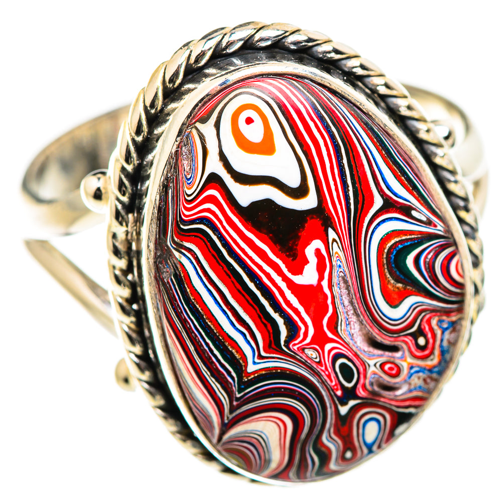 Fordite Rings handcrafted by Anasilvercos - RING129341 - Photo 2