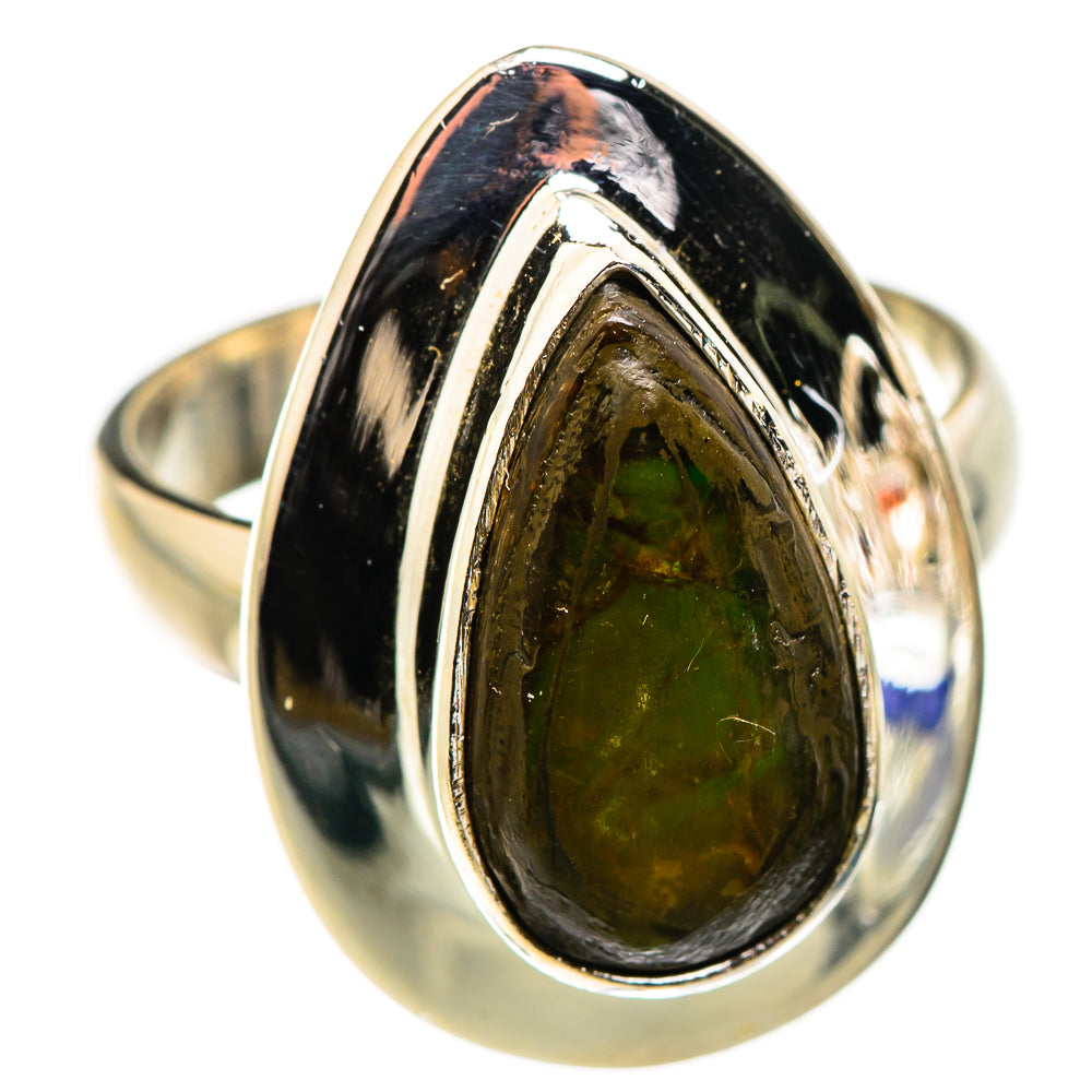 Ammolite Rings handcrafted by Anasilvercos - RING129348 - Photo 2