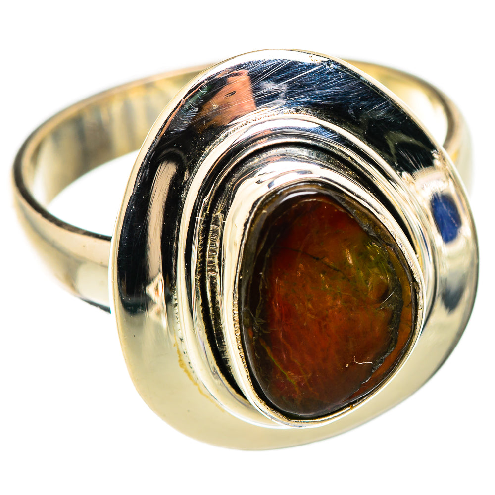Ammolite Rings handcrafted by Anasilvercos - RING129356 - Photo 2