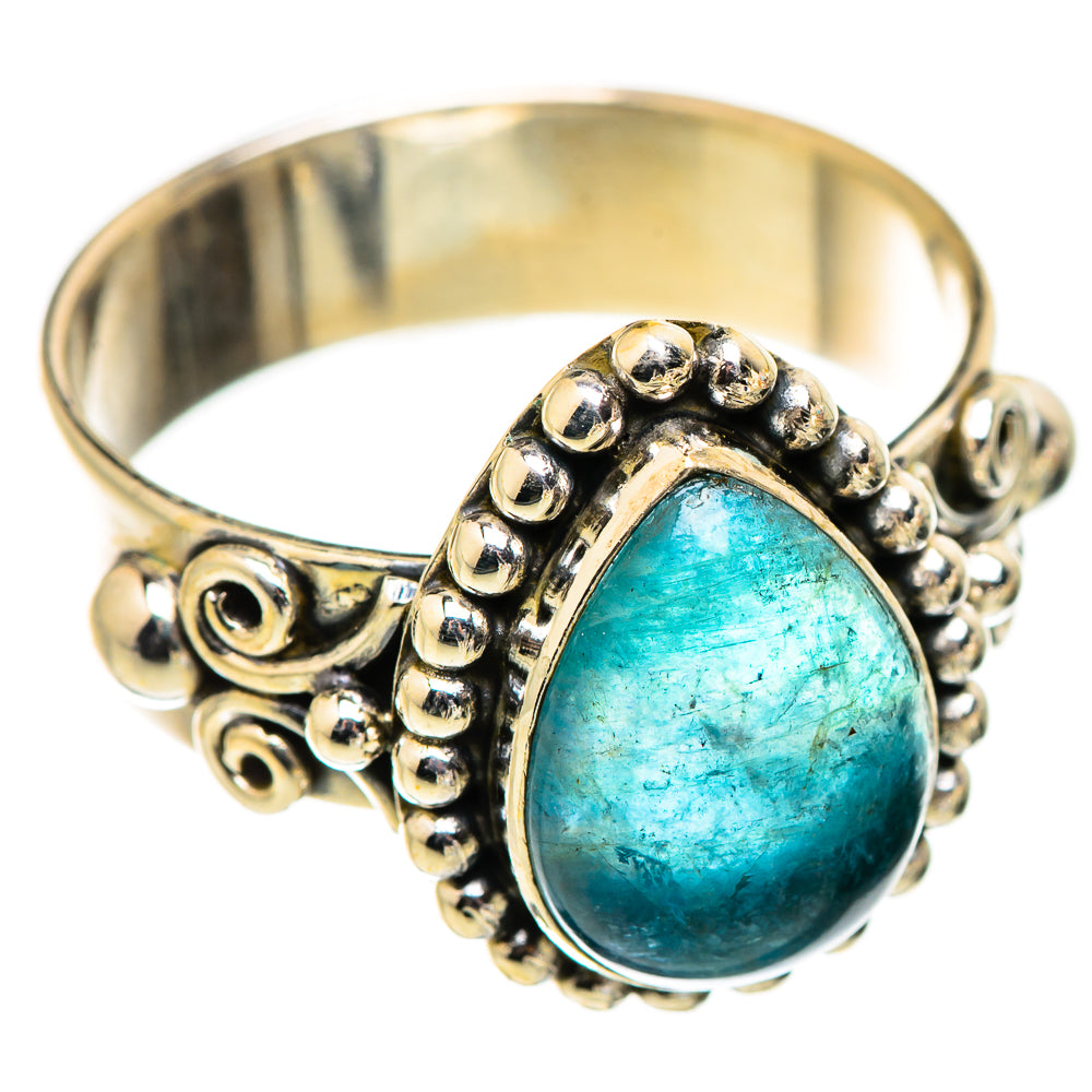 Blue Fluorite Rings handcrafted by Anasilvercos - RING129372 - Photo 2