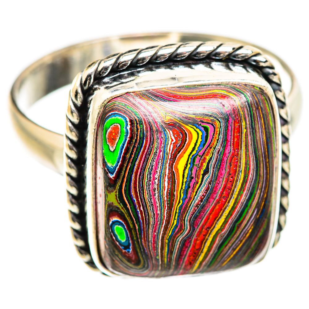 Fordite Rings handcrafted by Anasilvercos - RING129384 - Photo 2