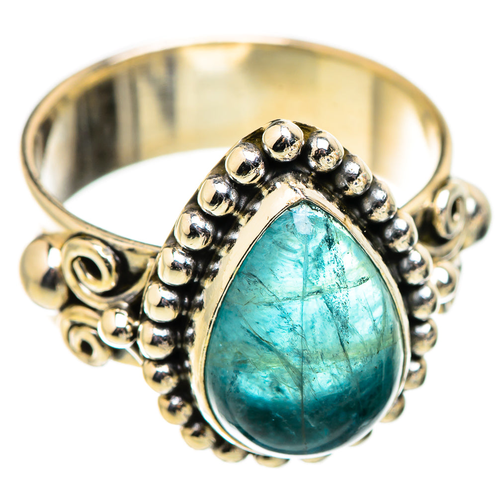 Blue Fluorite Rings handcrafted by Anasilvercos - RING129392 - Photo 2