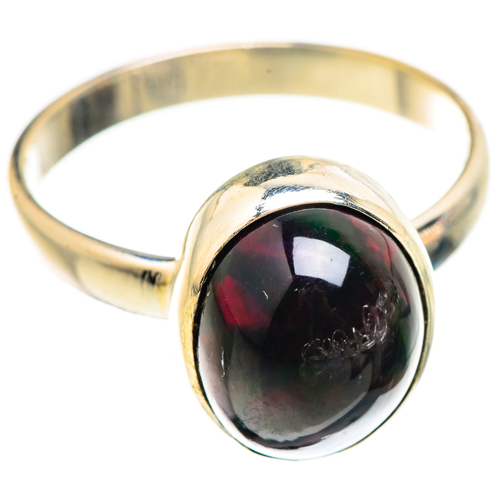 Black Opal Rings handcrafted by Anasilvercos - RING129406 - Photo 2