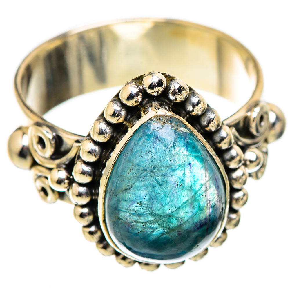 Blue Fluorite Rings handcrafted by Anasilvercos - RING129410 - Photo 2