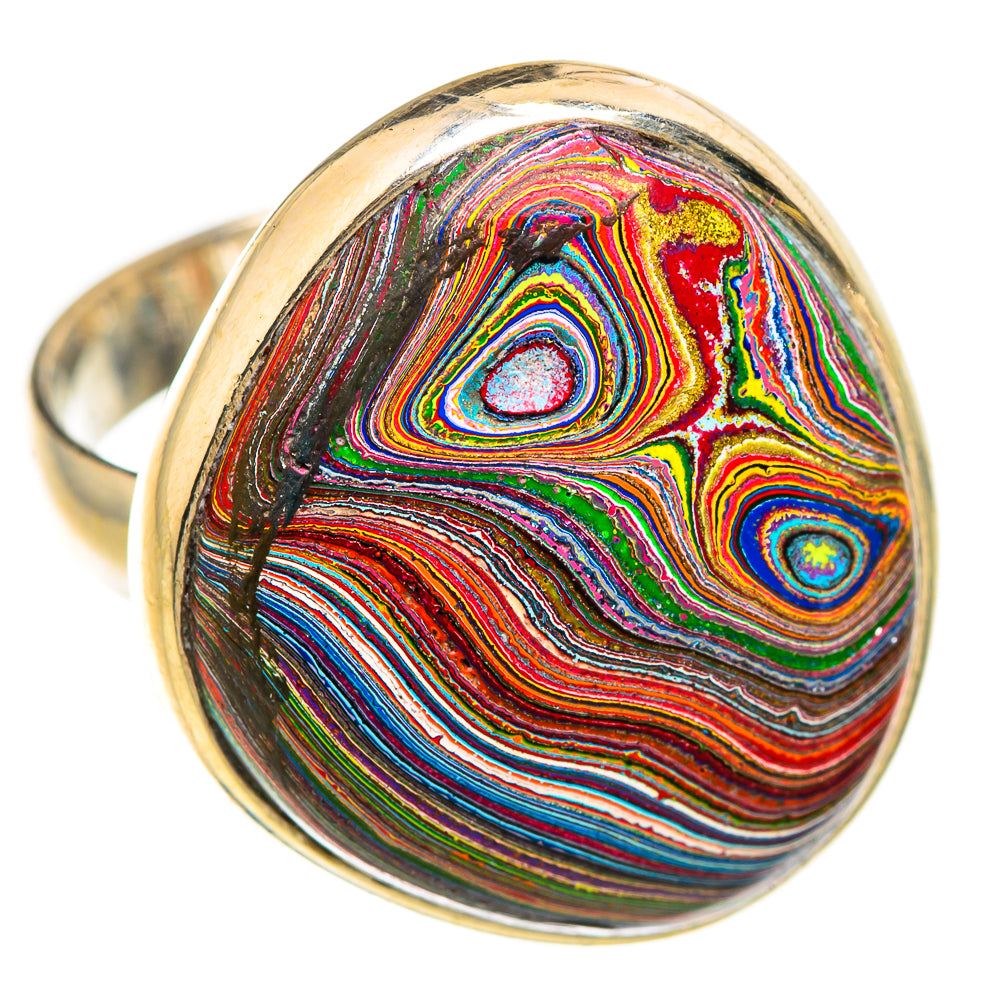 Fordite Rings handcrafted by Anasilvercos - RING129415 - Photo 2