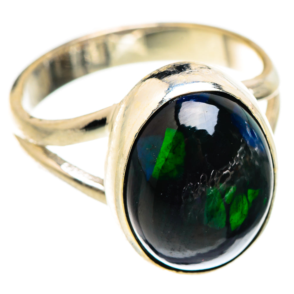 Black Opal Rings handcrafted by Anasilvercos - RING129419 - Photo 2