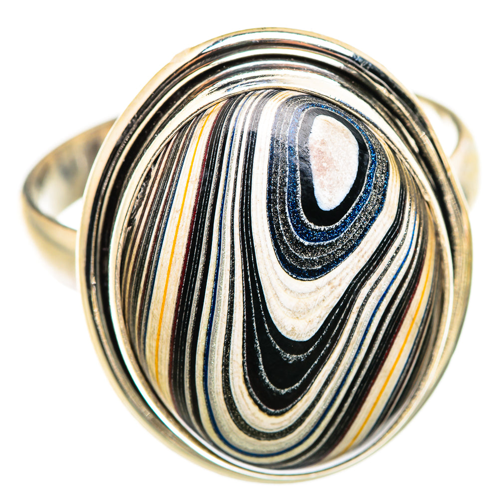 Fordite Rings handcrafted by Anasilvercos - RING129427 - Photo 2