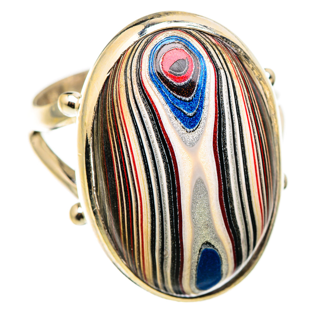 Fordite Rings handcrafted by Anasilvercos - RING129443 - Photo 2