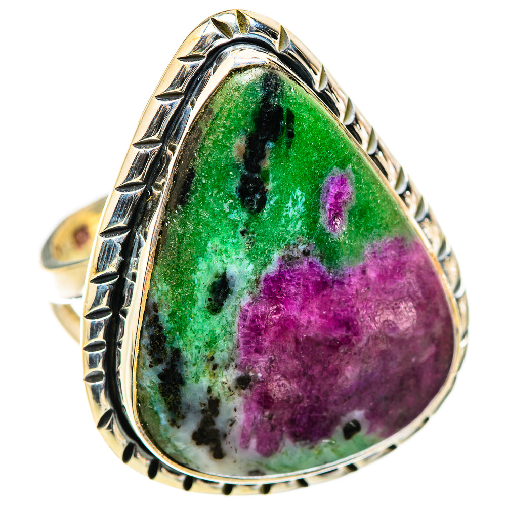 Ruby Zoisite Rings handcrafted by Anasilvercos - RING129449 - Photo 2