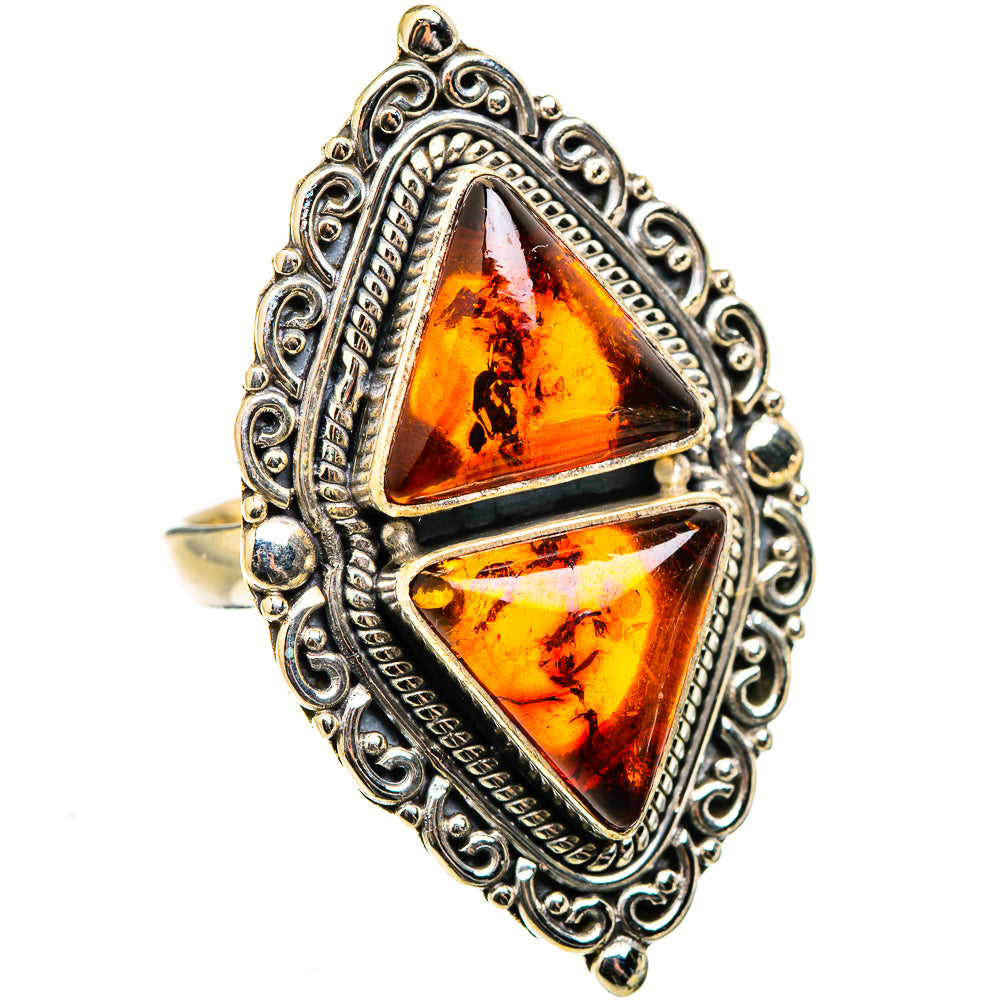 Baltic Amber Rings handcrafted by Anasilvercos - RING129459 - Photo 2