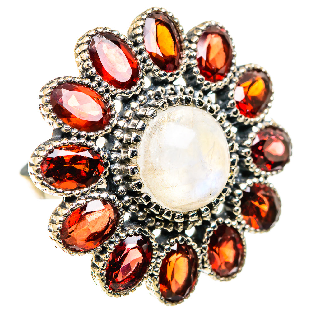 Rainbow Moonstone Rings handcrafted by Anasilvercos - RING129481 - Photo 2