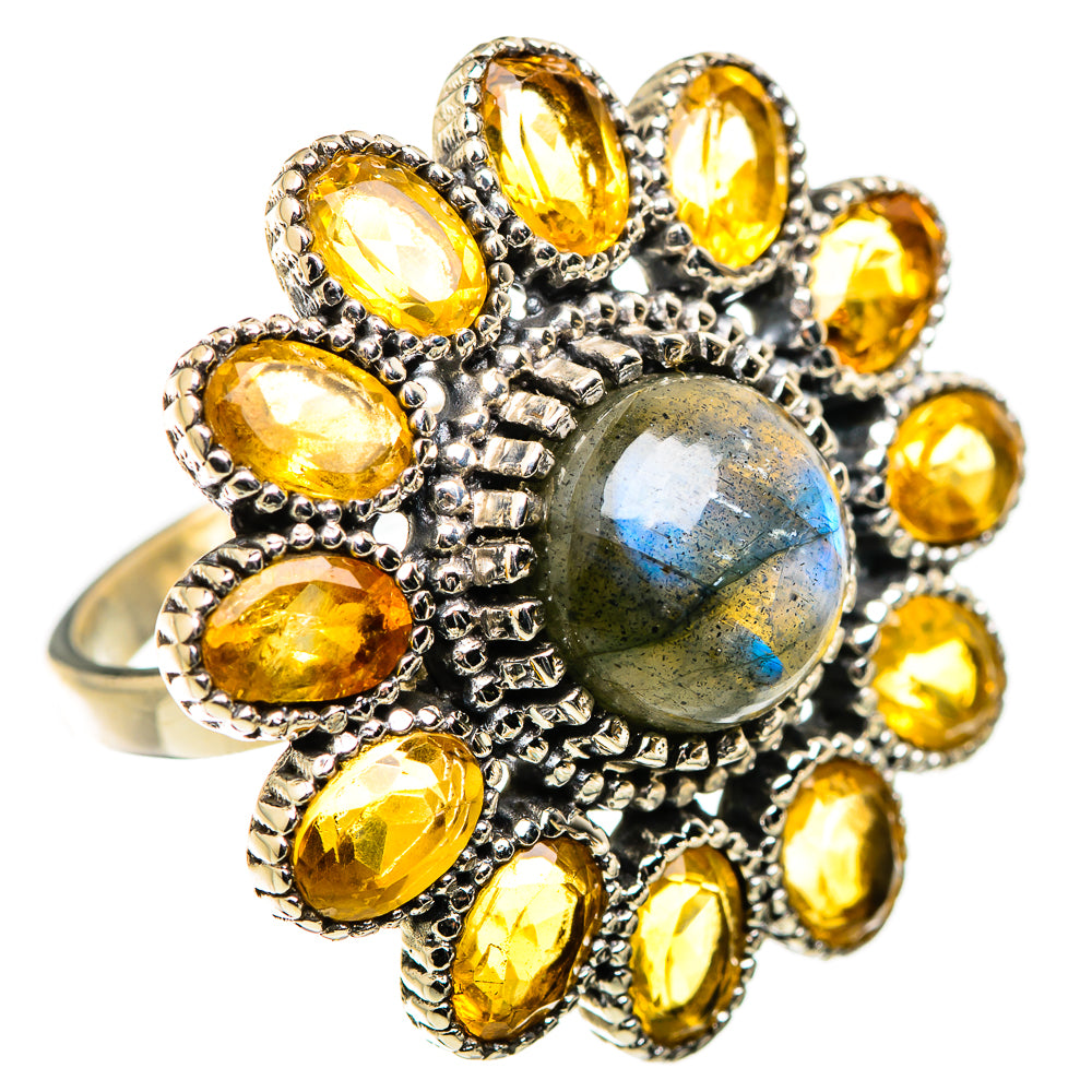 Labradorite Rings handcrafted by Anasilvercos - RING129486 - Photo 2
