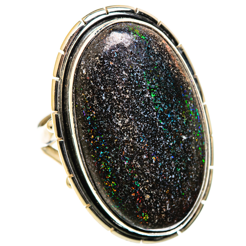 Andamooka Opal Rings handcrafted by Anasilvercos - RING129505 - Photo 2