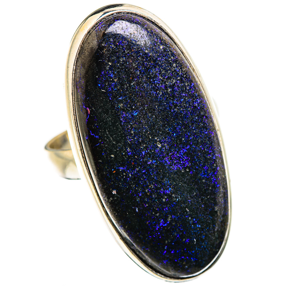 Andamooka Opal Rings handcrafted by Anasilvercos - RING129507 - Photo 2