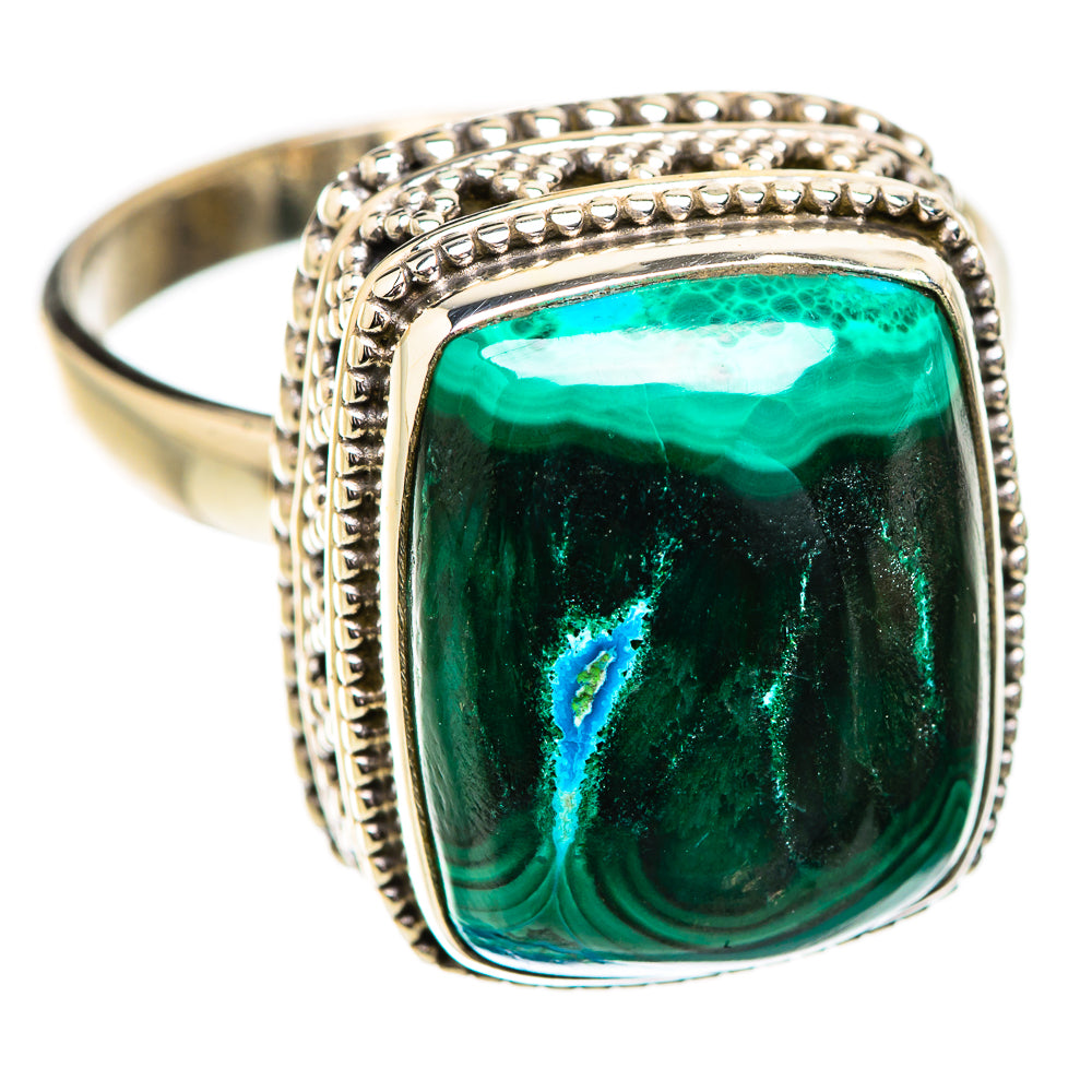 Malachite In Chrysocolla Rings handcrafted by Anasilvercos - RING129514 - Photo 2