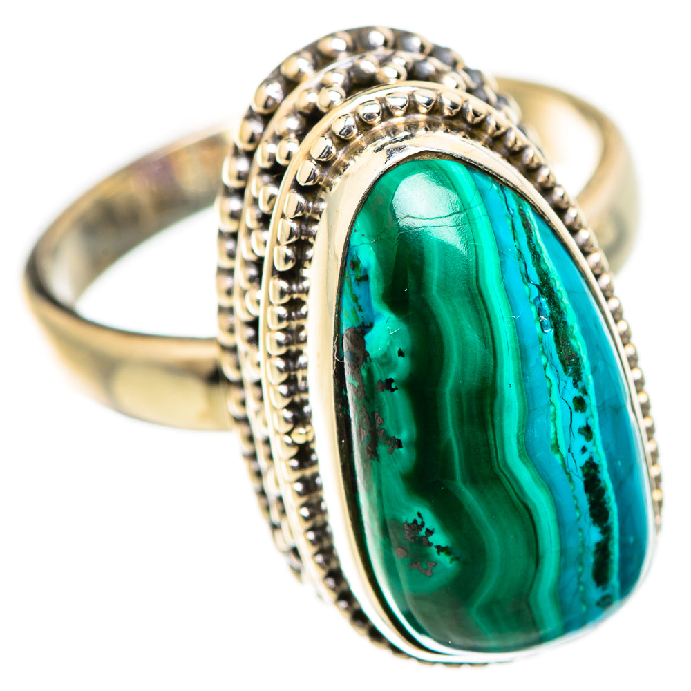 Malachite In Chrysocolla Rings handcrafted by Anasilvercos - RING129526 - Photo 2