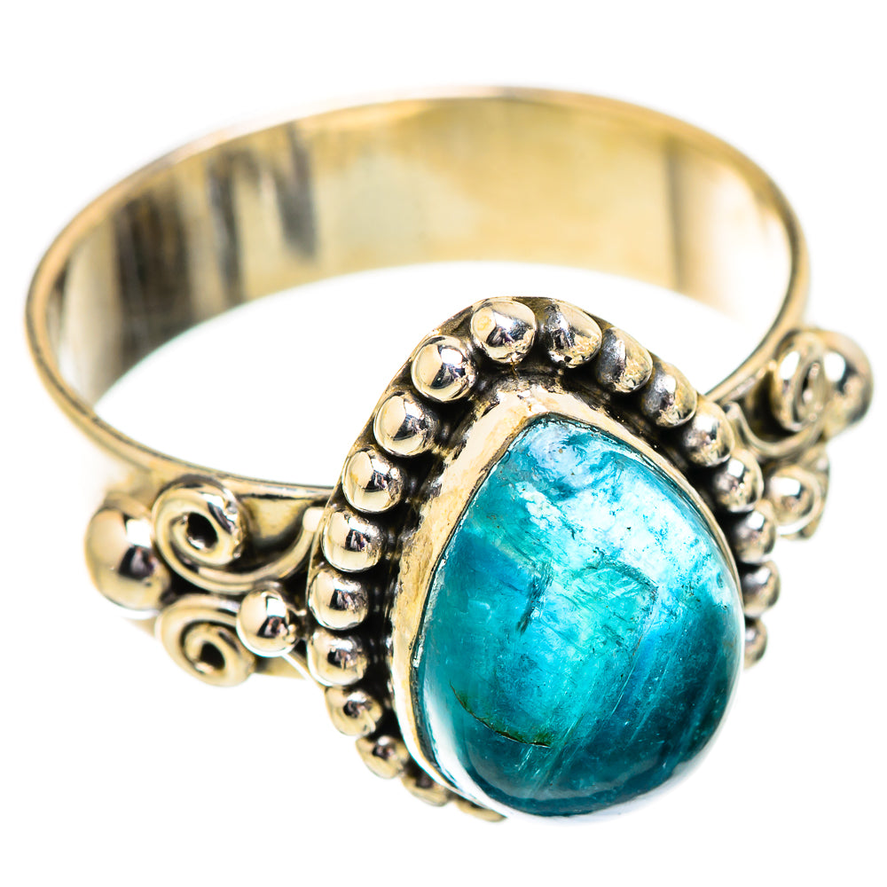 Blue Fluorite Rings handcrafted by Anasilvercos - RING129628 - Photo 2