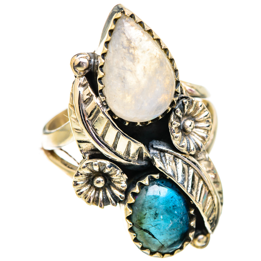 Rainbow Moonstone Rings handcrafted by Anasilvercos - RING129629 - Photo 2