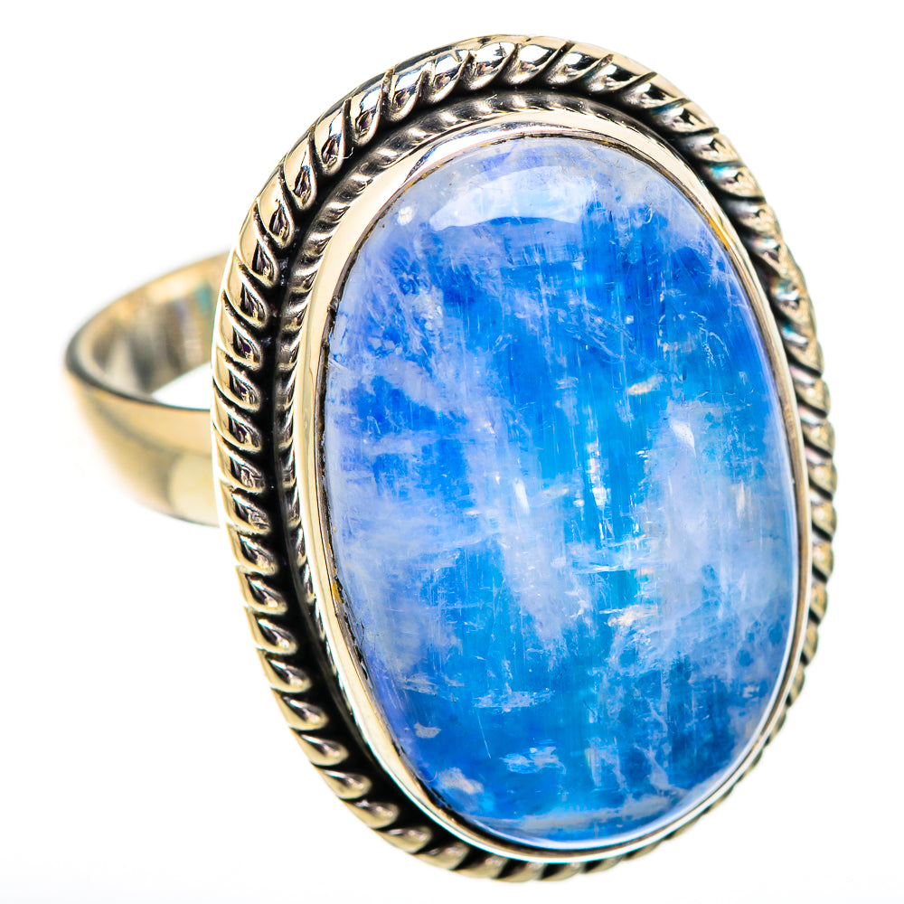 Rainbow Moonstone Rings handcrafted by Anasilvercos - RING129630 - Photo 2