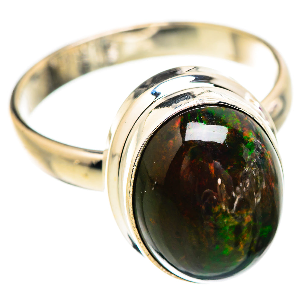 Black Opal Rings handcrafted by Anasilvercos - RING129654 - Photo 2