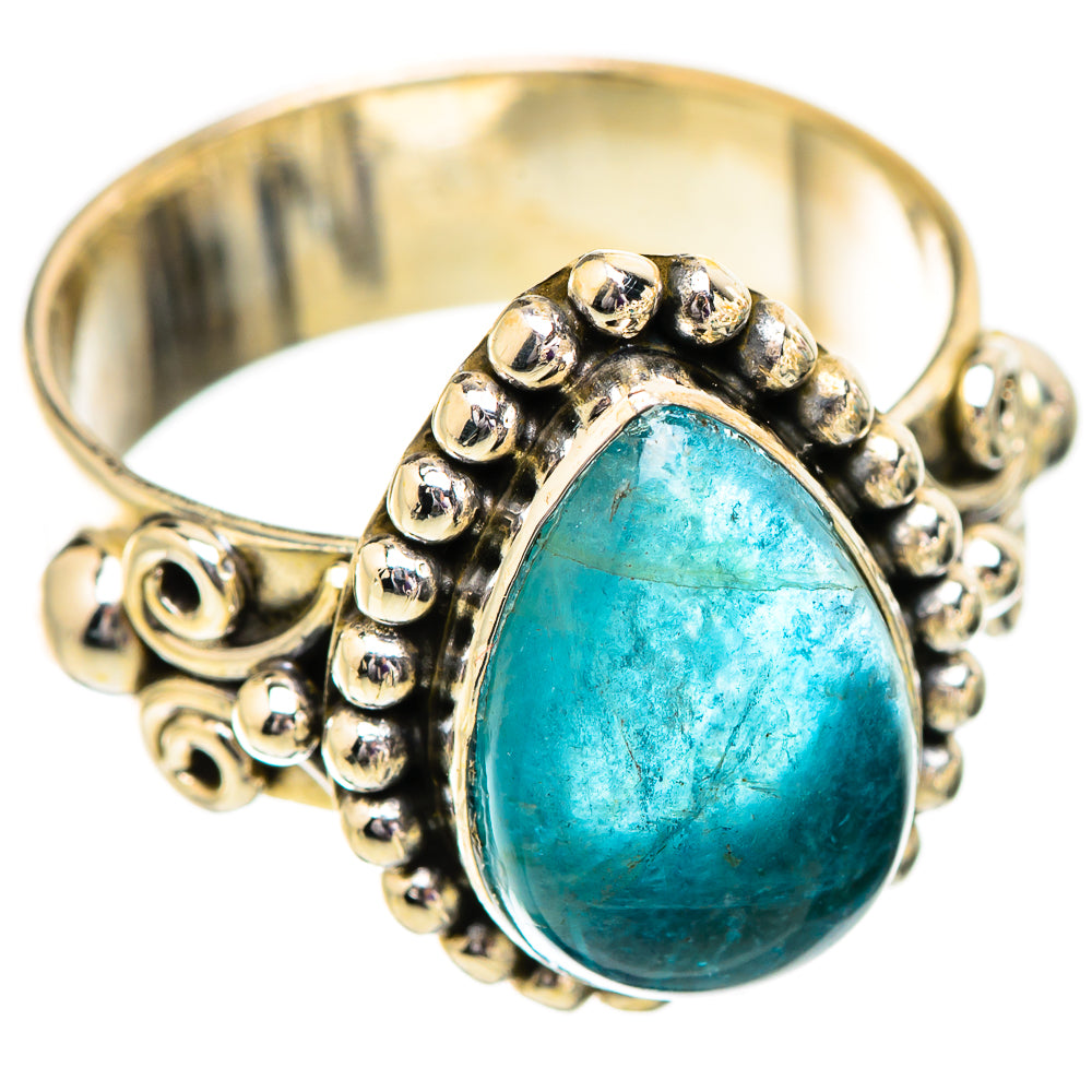 Blue Fluorite Rings handcrafted by Anasilvercos - RING129655 - Photo 2