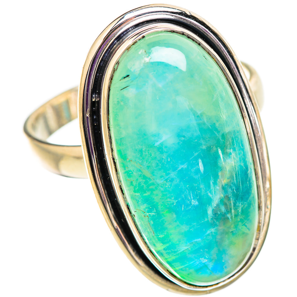 Green Moonstone Rings handcrafted by Anasilvercos - RING129660 - Photo 2