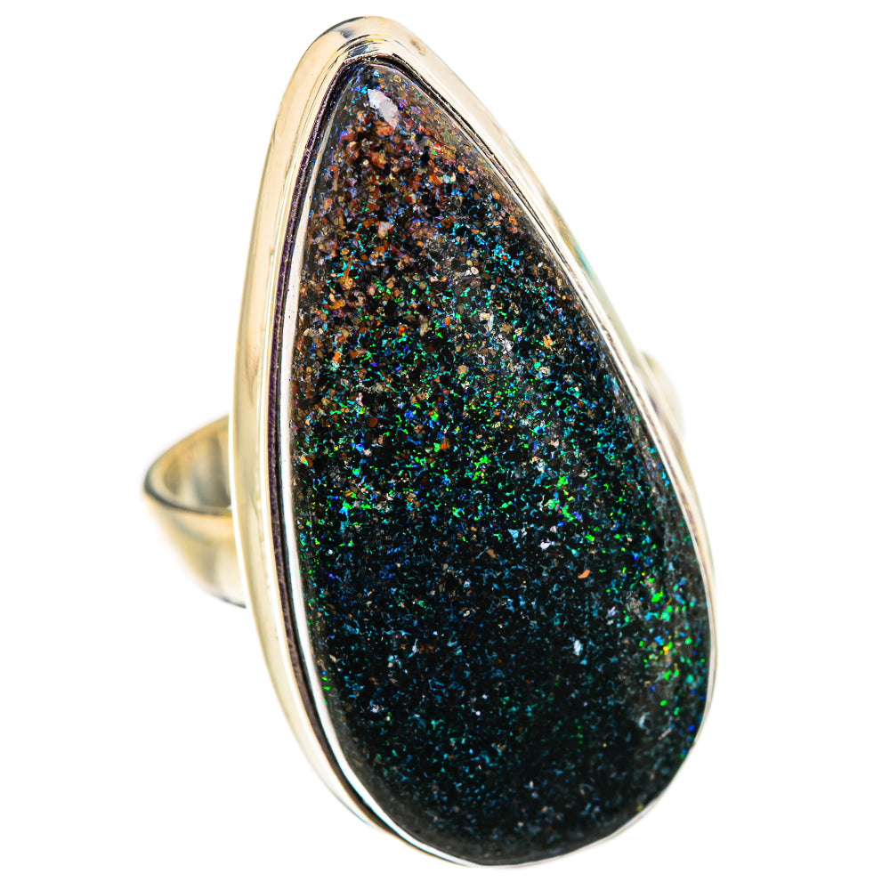 Andamooka Opal Rings handcrafted by Anasilvercos - RING129675 - Photo 2