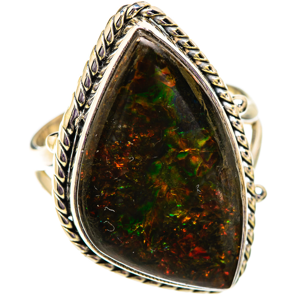 Ammolite Rings handcrafted by Anasilvercos - RING129676 - Photo 2