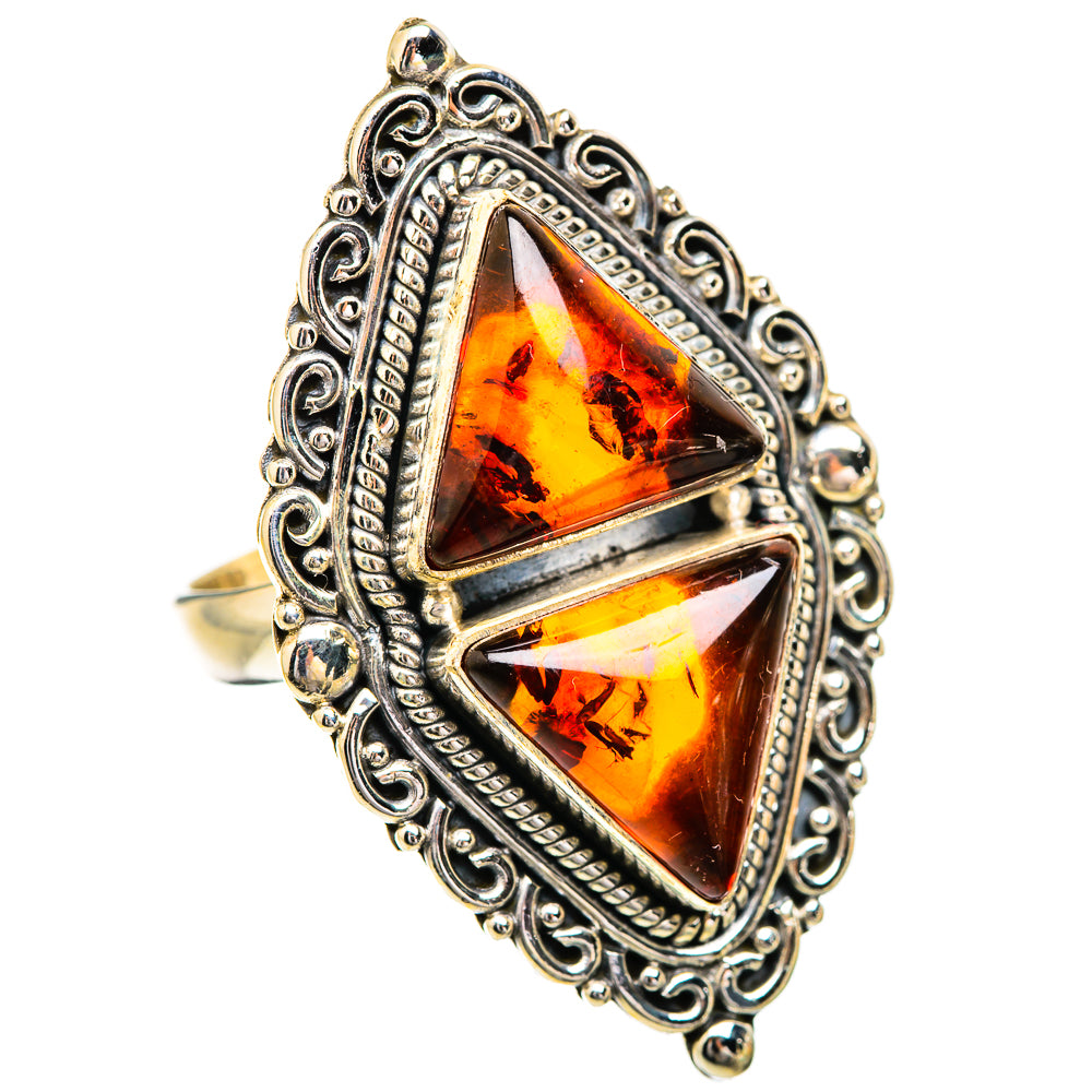 Baltic Amber Rings handcrafted by Anasilvercos - RING129689 - Photo 2