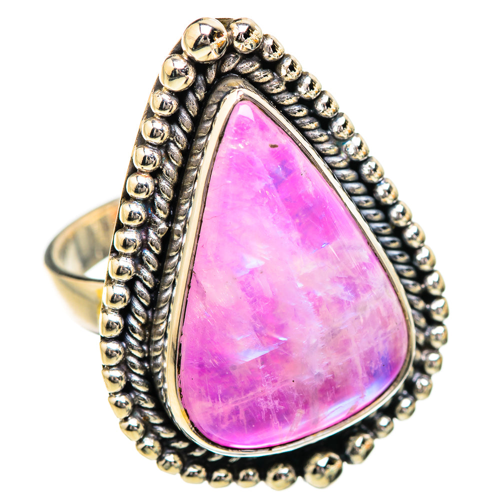 Pink Moonstone Rings handcrafted by Anasilvercos - RING129690 - Photo 2