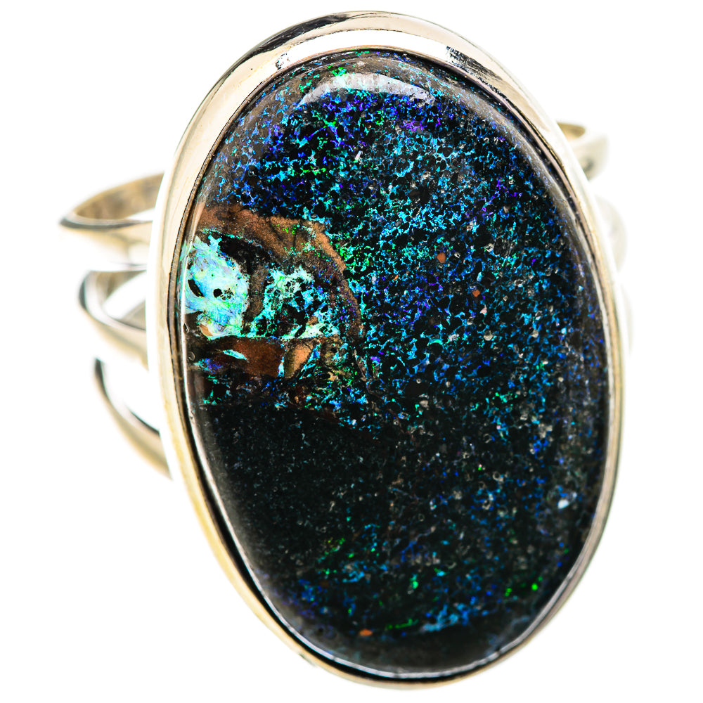 Andamooka Opal Rings handcrafted by Anasilvercos - RING129697 - Photo 2