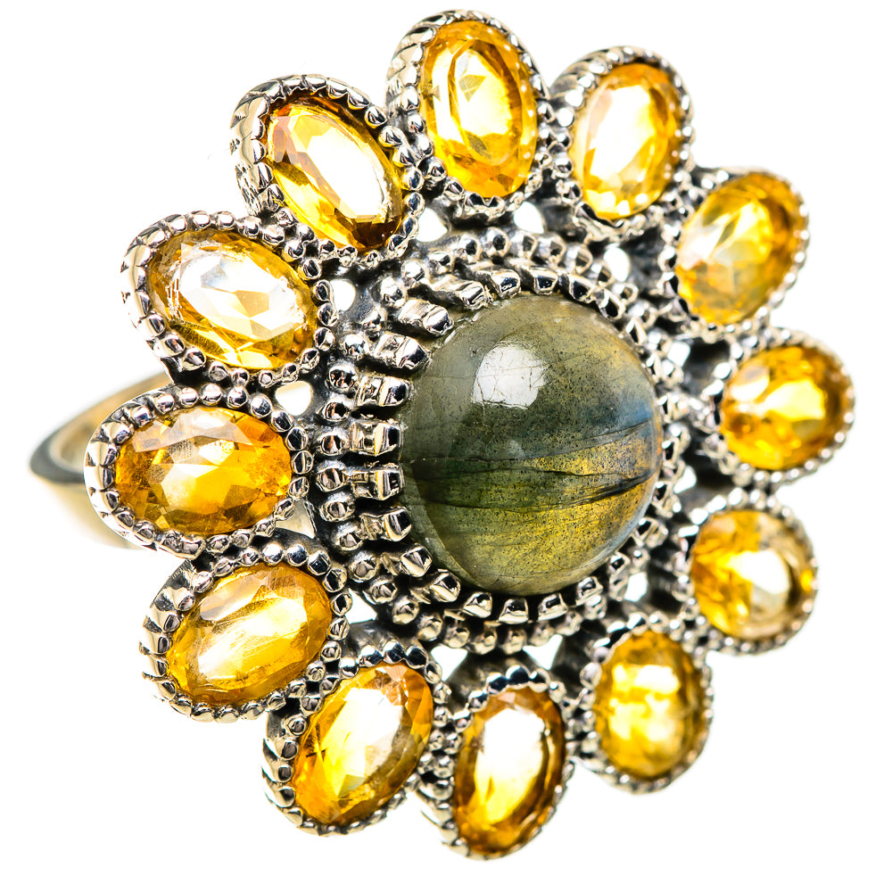 Labradorite Rings handcrafted by Anasilvercos - RING129703 - Photo 2