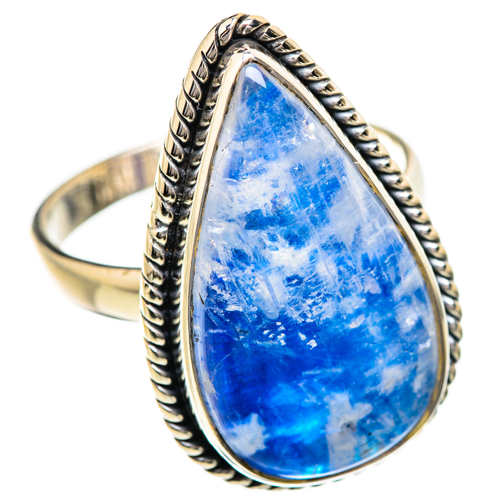 Rainbow Moonstone Rings handcrafted by Anasilvercos - RING129708 - Photo 2