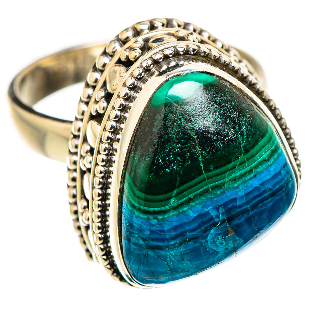 Malachite In Chrysocolla Rings handcrafted by Anasilvercos - RING129727 - Photo 2