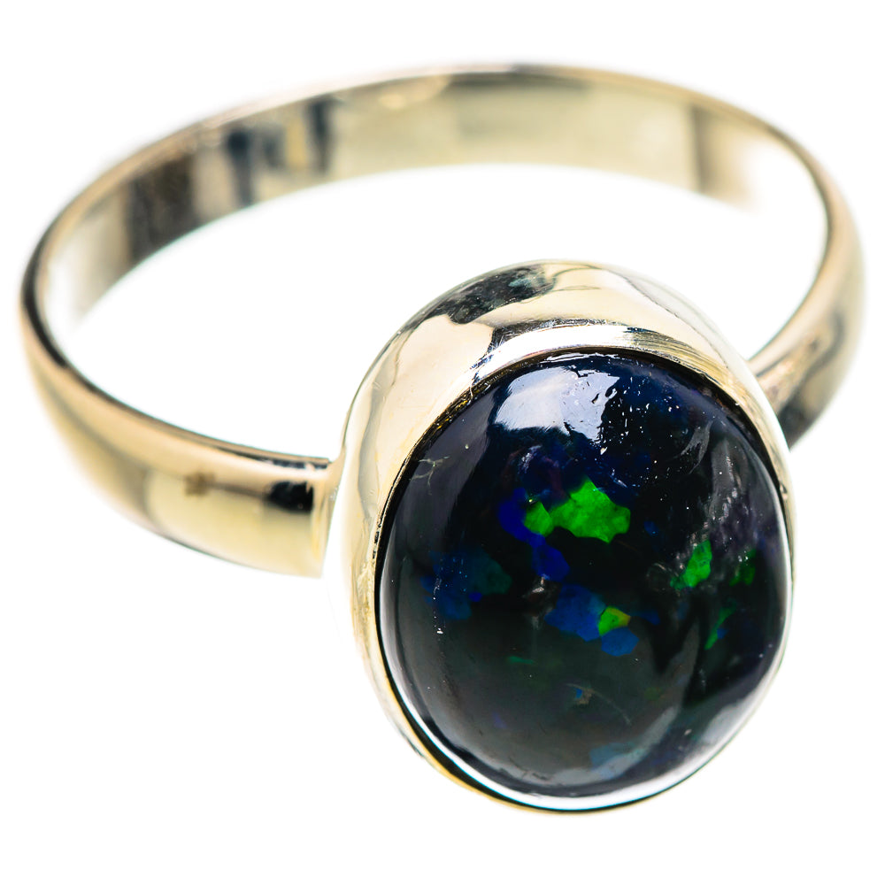 Black Opal Rings handcrafted by Anasilvercos - RING129732 - Photo 2