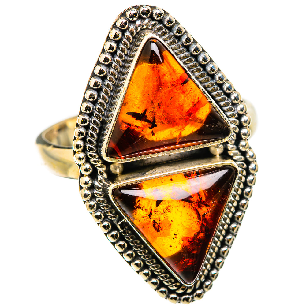 Baltic Amber Rings handcrafted by Anasilvercos - RING129743 - Photo 2