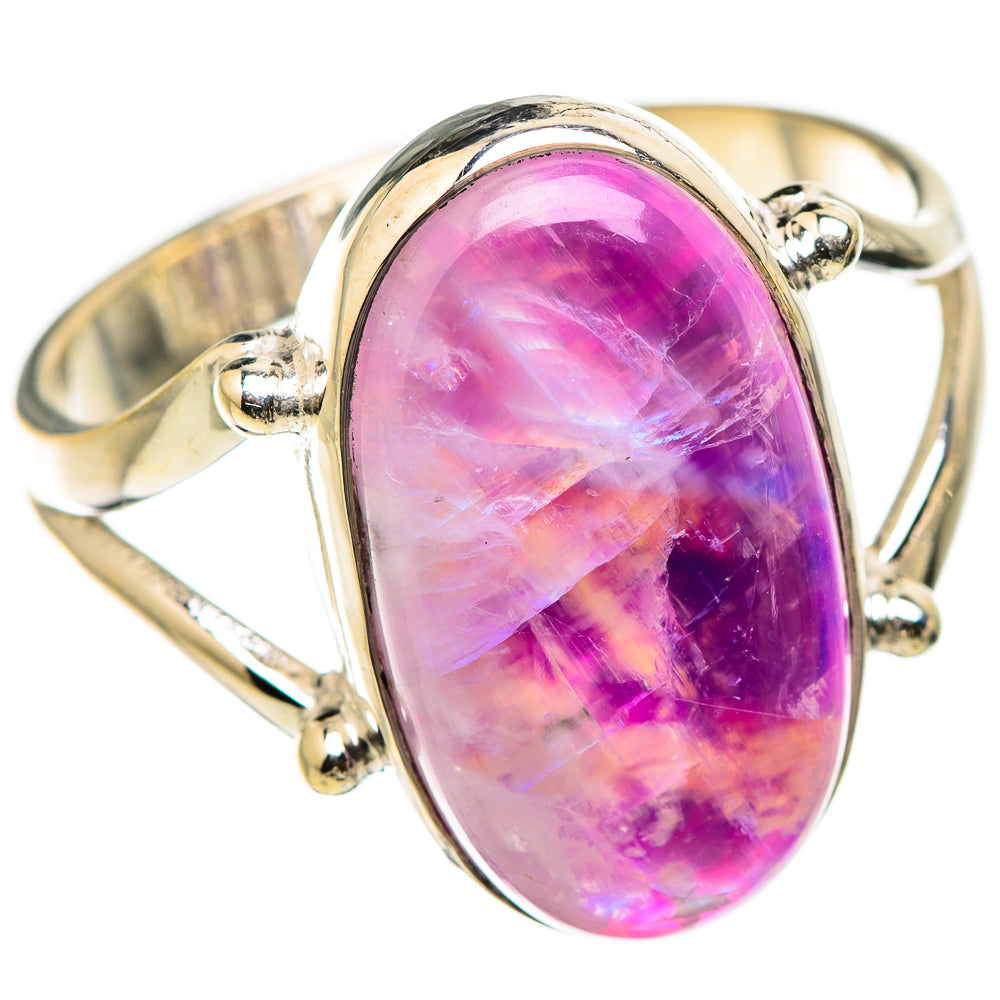 Pink Moonstone Rings handcrafted by Anasilvercos - RING129744 - Photo 2